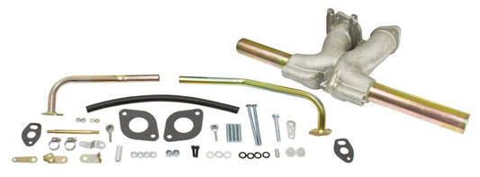 EMPI Deluxe Single Carb Intake Manifold Kit HPMX/IDF DRLA Isolated Pre-Heat Runner