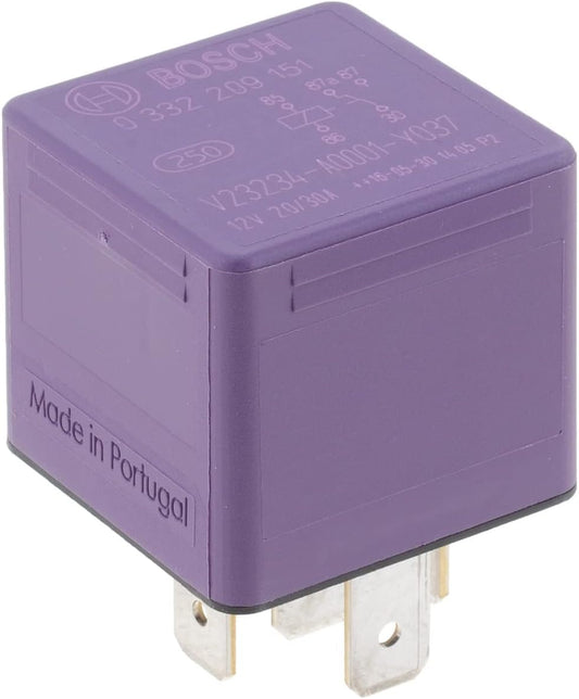 Changeover Mini Relay 5 Pins, 12v, 20/30 A