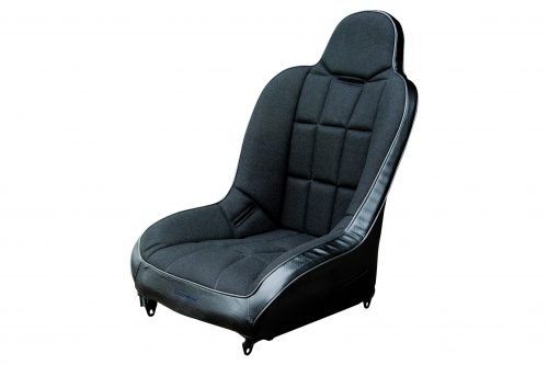 Hi-Back Seat Black Vinyl / Black Fabric