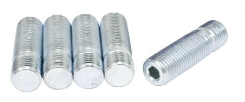 Long Wheel Studs, M14-1.5 Both Ends, Set of 5