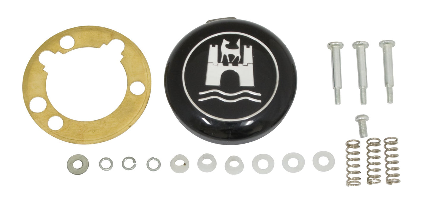 T1 62-71, T3 62-71 Complete Horn Button Kit, Black