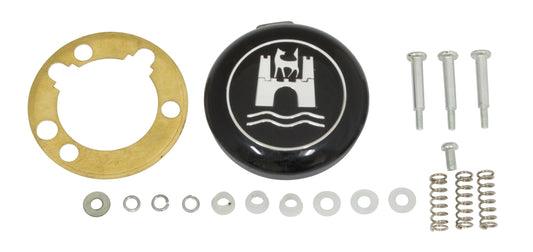 T1 62-71, T3 62-71 Complete Horn Button Kit, Black