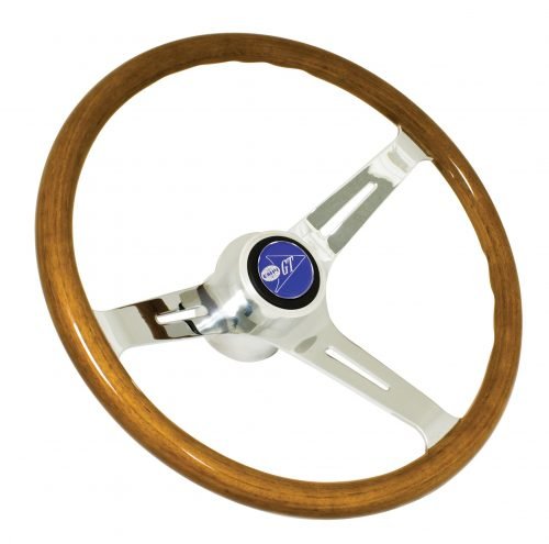 EMPI Classic Wood Steering Wheel Kit 380mm x 23mm Grip 60-74.5