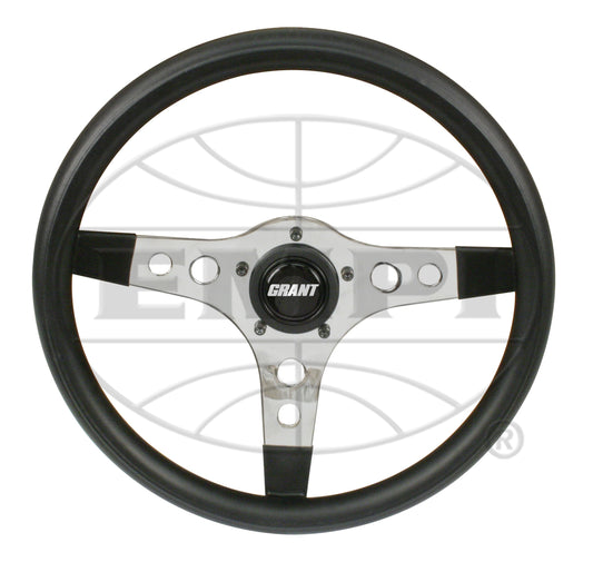 GT Sport Thick Foam, Chrome Spoke, 13" Dia., 3.50" Dish / 4 ⅛"