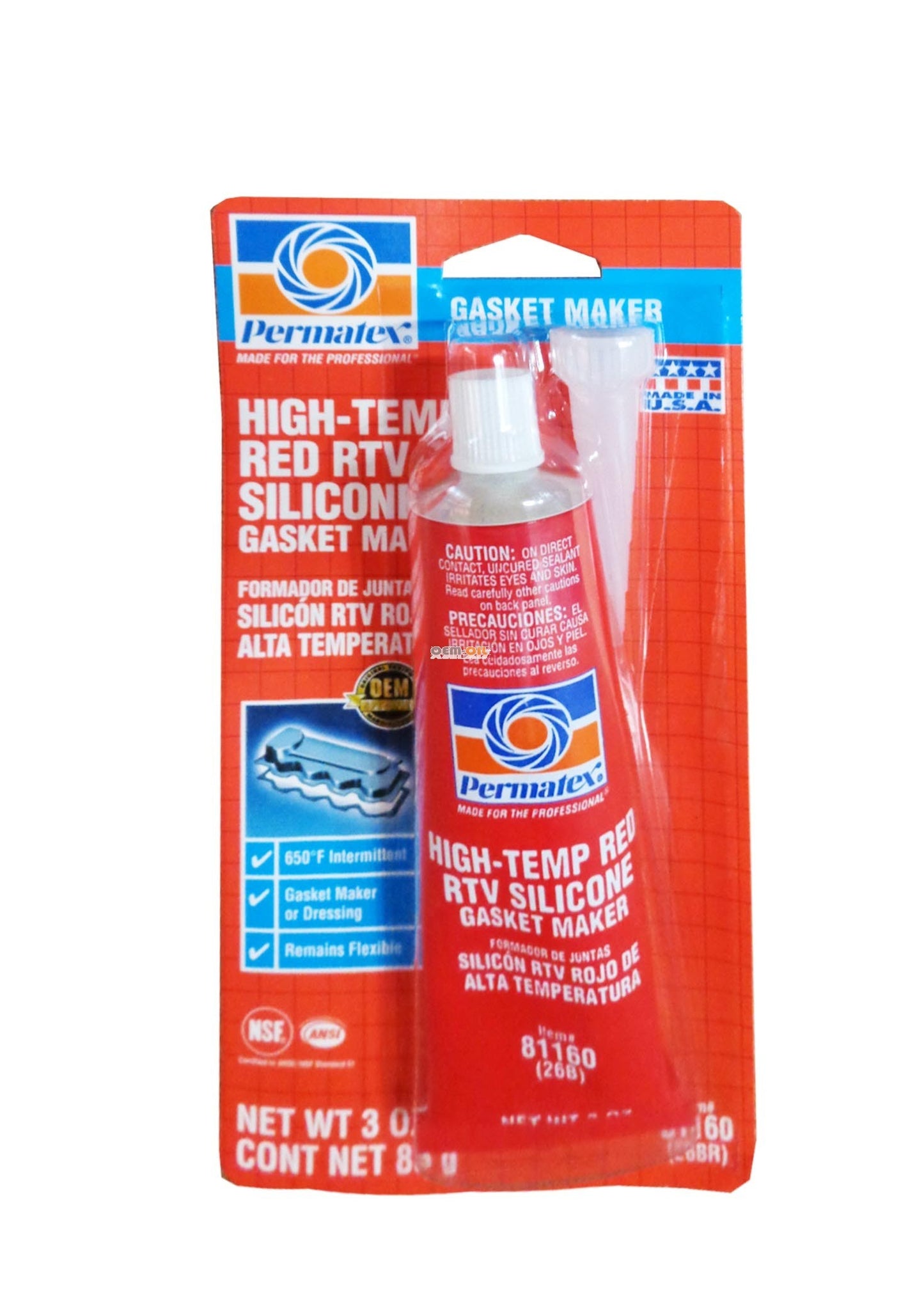 Permatex High Temp Red RTV Silicone Gasket Maker