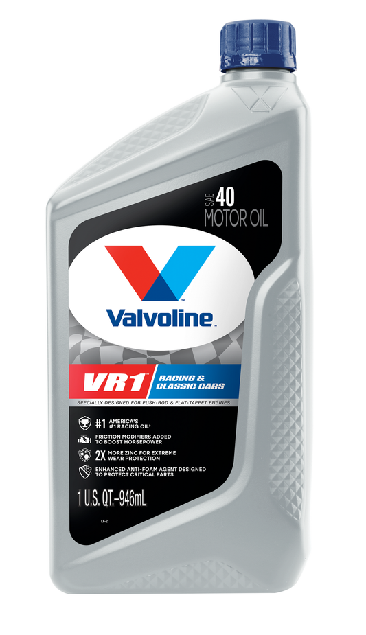SAE 40 Valvoline VR1 Racing Motor Oil 1 Quart