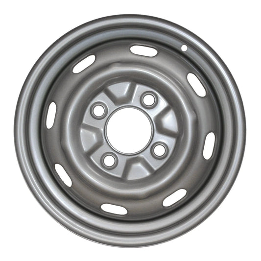 Silver Rim, 4x130 15x4.5 Slotted (Stock)