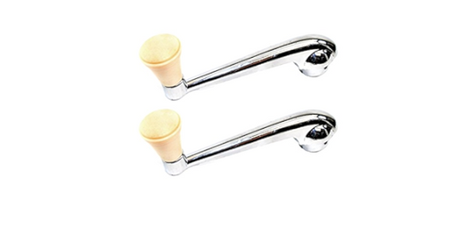 Bug 52-67, Ghia 56-67 Ivory Window Cranks (Pair)