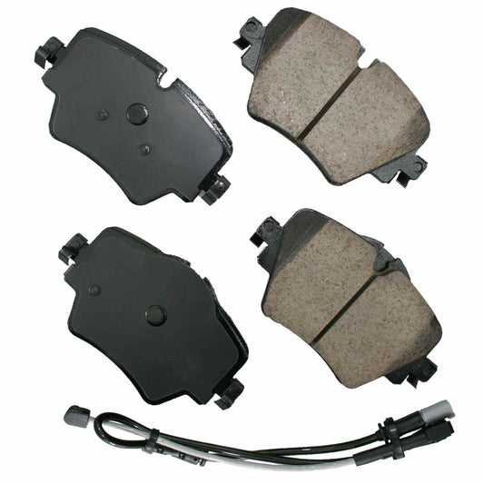 Akebono EURO Ultra Premium Ceramic Disc Brake Pad Kit Fronts