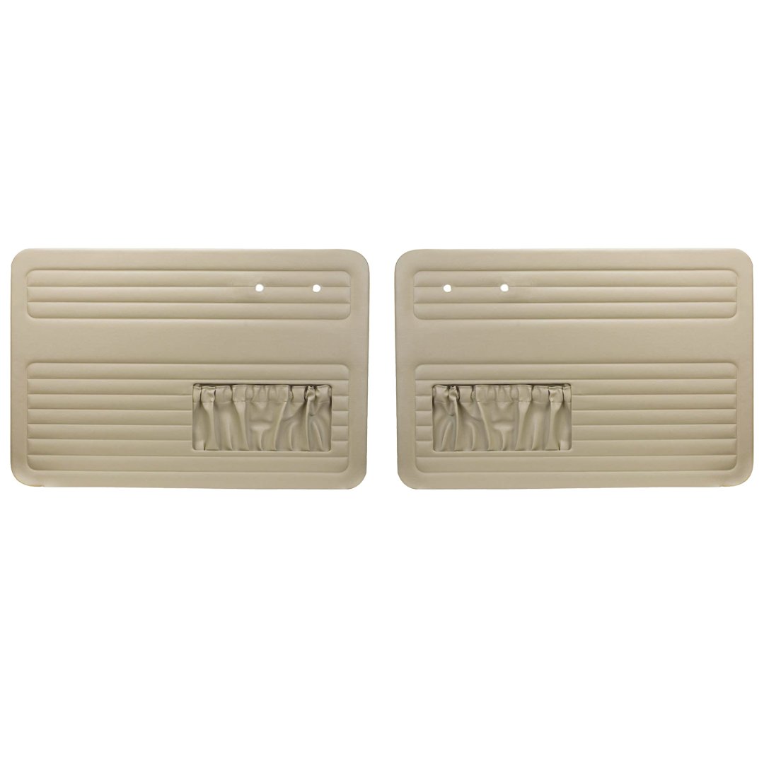 Authentic Style Door Panels - Front Only with Pockets - 65-66 Bug Sedan / Convertible