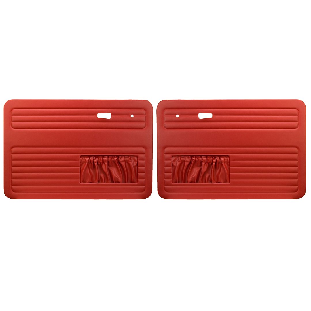 Authentic Style Door Panels - Front Only with Pockets - 67-77 Bug Sedan / Convertible