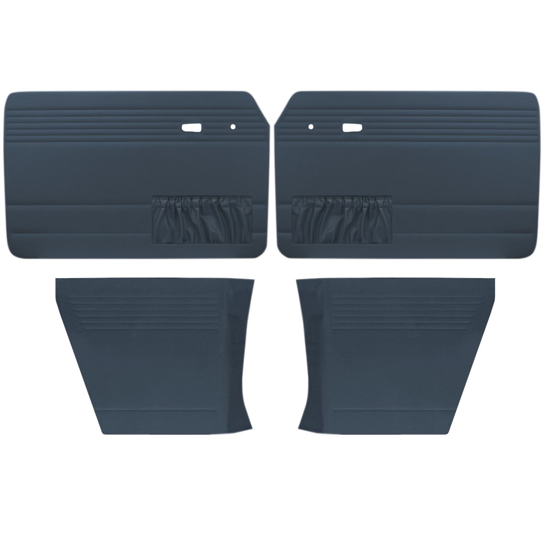 Authentic Style Door Panels - Full Set with Pockets - 1961-74 VW Notchback
