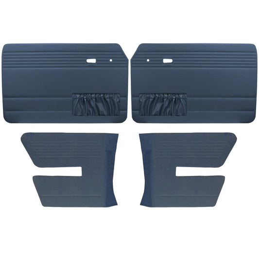 Authentic Style Door Panels - Full Set with Pockets - 1966-72 VW Fastback