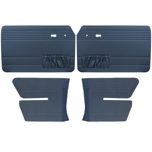 Authentic Style Door Panels - Full Set with Pockets - 1973-74 VW Fastback