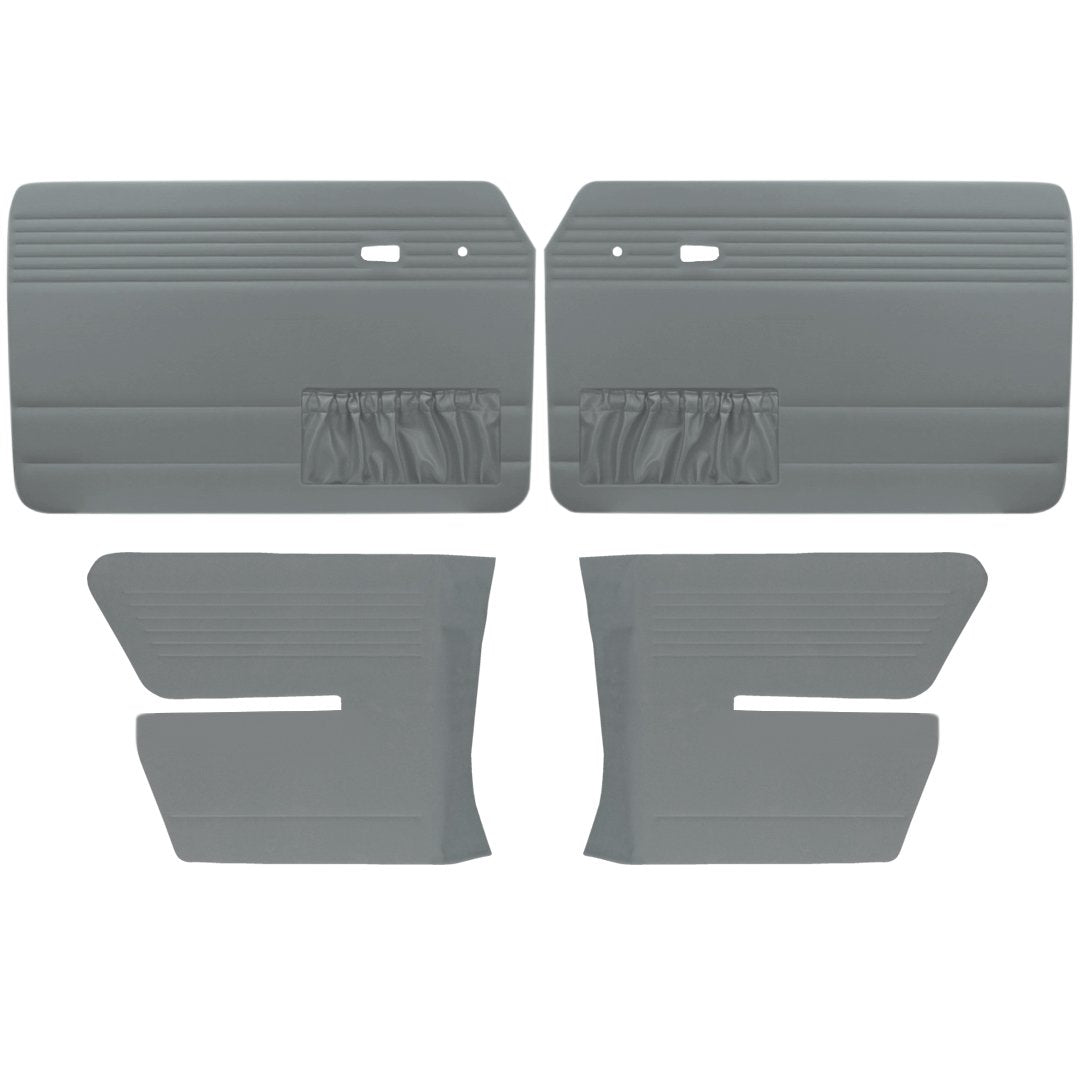 Authentic Style Door Panels - Full Set with Pockets - 1973-74 VW Fastback