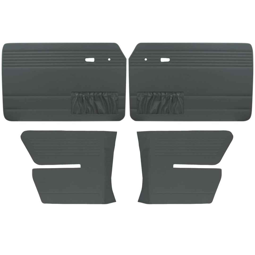Authentic Style Door Panels - Full Set with Pockets - 1973-74 VW Fastback