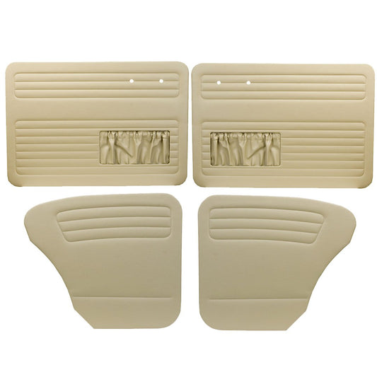 Authentic Style Door Panels - Full Set with Pockets - 56-64 Bug Sedan