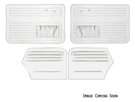 Authentic Style Door Panels - Full Set with Pockets - Bug 49-55 Convertible
