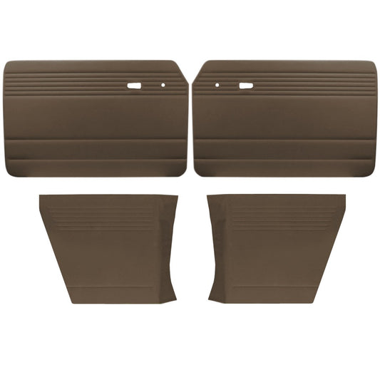 Authentic Style Door Panels - Full Set without Pockets - 1961-74 VW Notchback
