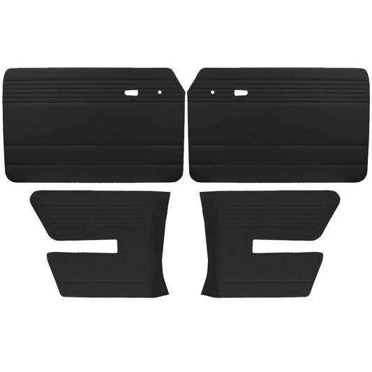 Authentic Style Door Panels - Full Set without Pockets - 1966-72 VW Fastback