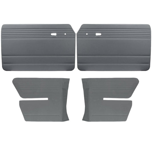 Authentic Style Door Panels - Full Set without Pockets - 1973-74 VW Fastback