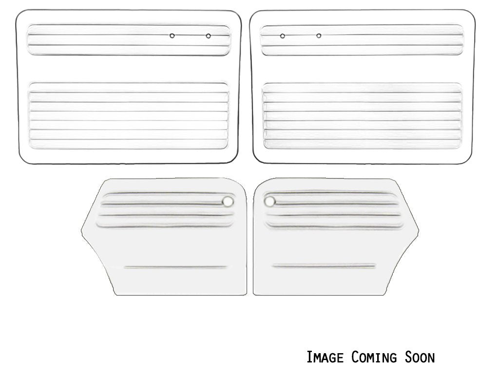 Authentic Style Door Panels - Full Set without Pockets - Bug 49-55 Convertible