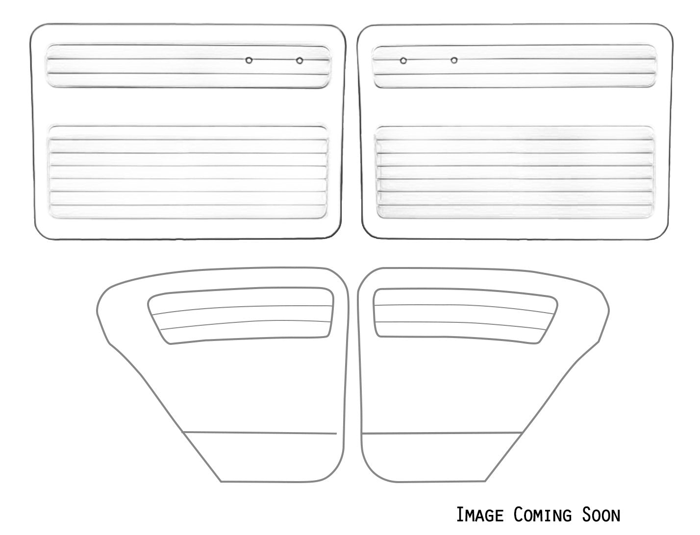 Authentic Style Door Panels - Full Set with Pockets