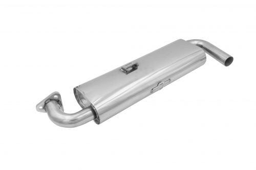 BUGPACK Single Quiet Pack Muffler for Street Headers