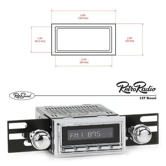 CHROME MOUNTING BEZEL, T2 56-73
