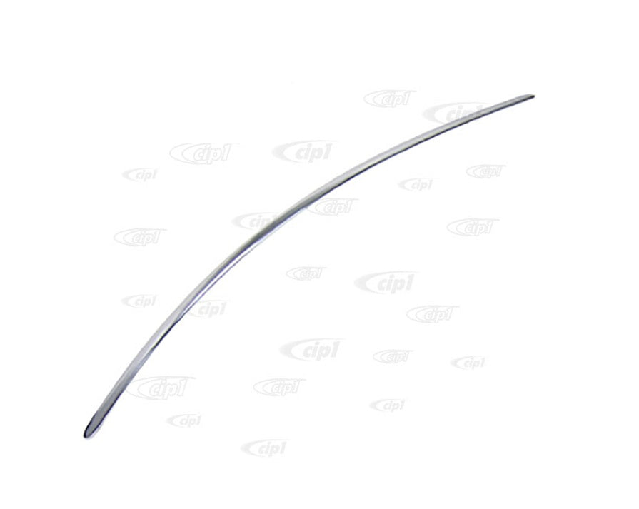 73-77 Std Bug No-Emblem Hood Molding Stainless