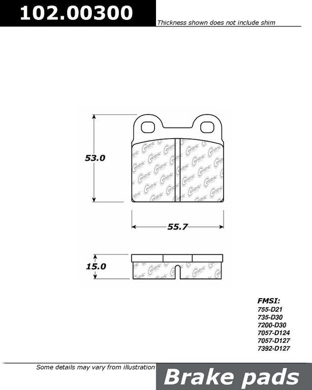 Brake Pads for Caliper 311415107/8