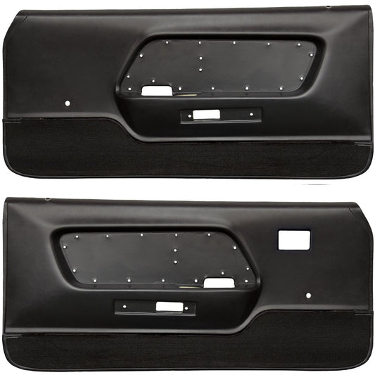 Deluxe Door Panel with Black Carpet - 1969 Mustang