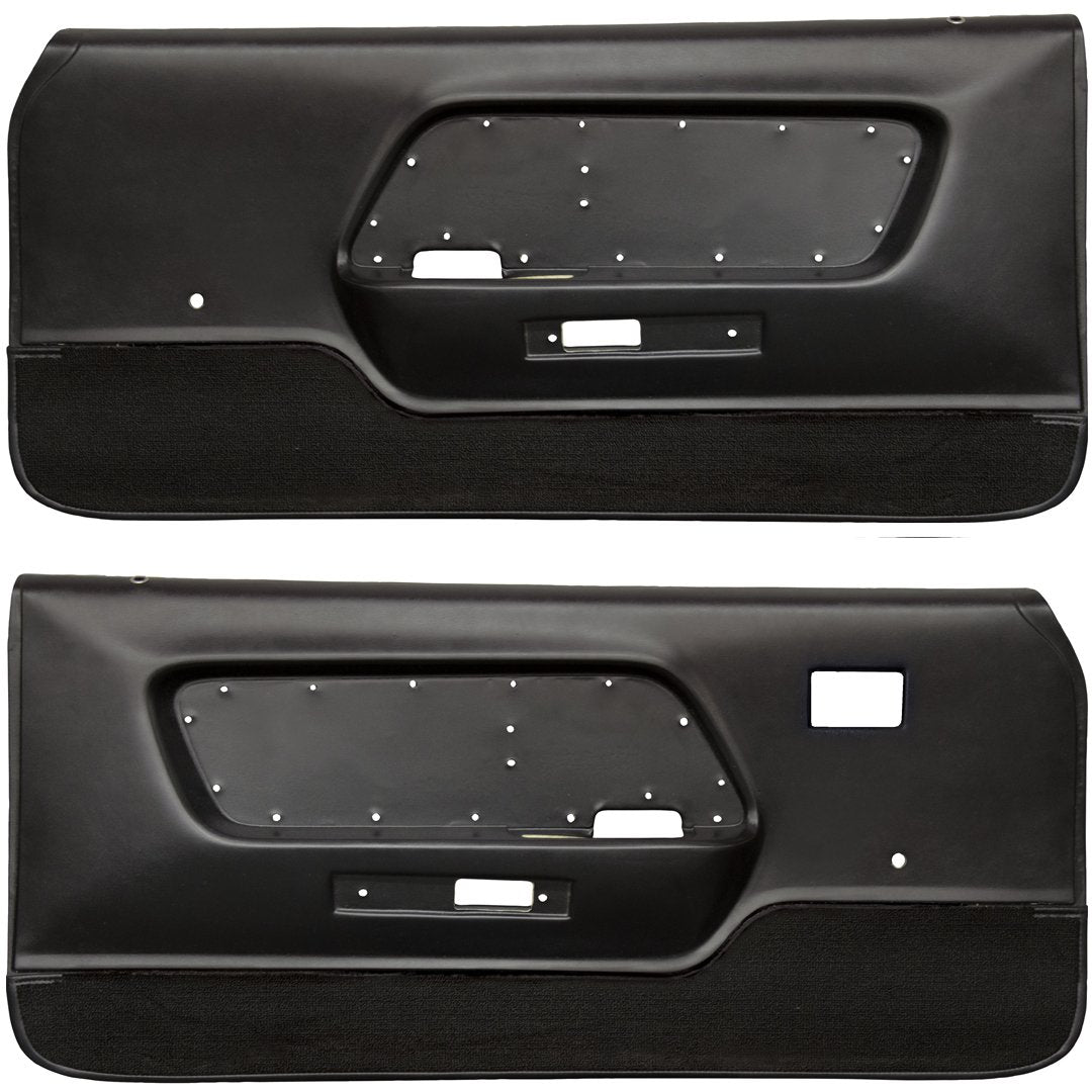 Deluxe Door Panel with Black Carpet - 1969 Mustang