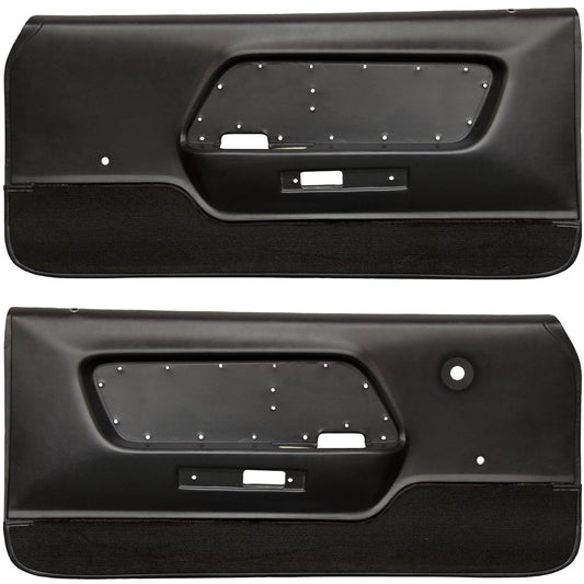 Deluxe Door Panel with Carpet - 1971-73 Mustang