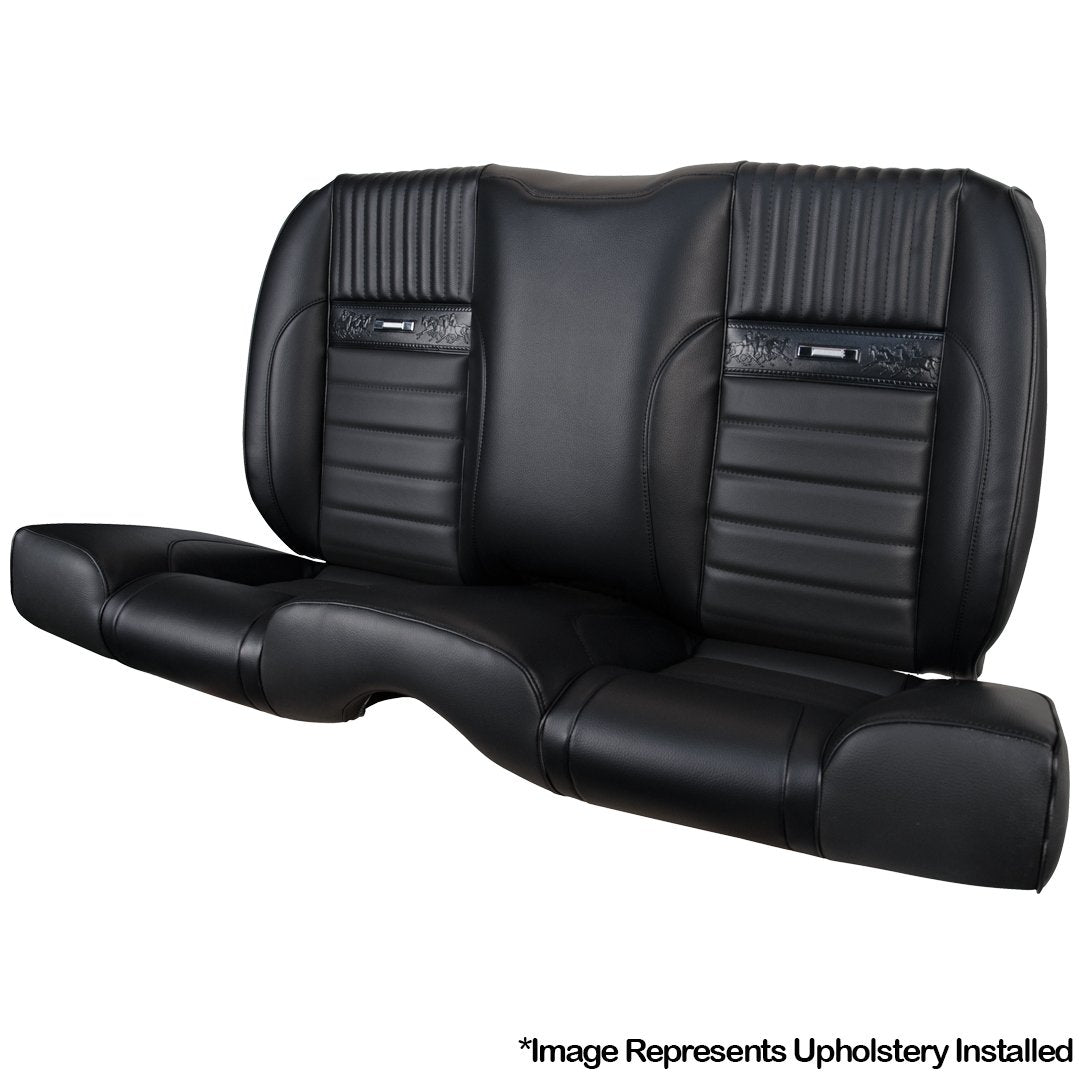 Deluxe Pony Rear Sport II Upholstery with Pony Logo - 1964 1/2-66 Mustang