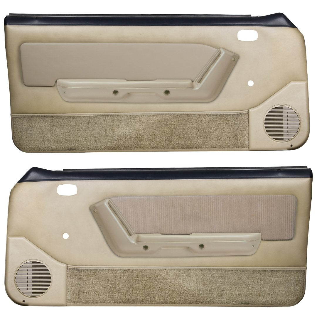 Door Panels with Manual Windows - 1987-89 Mustang