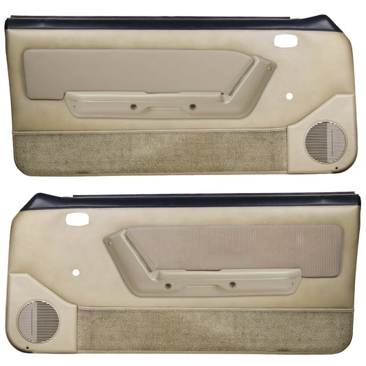 Door Panels with Manual Windows - 1987-89 Mustang