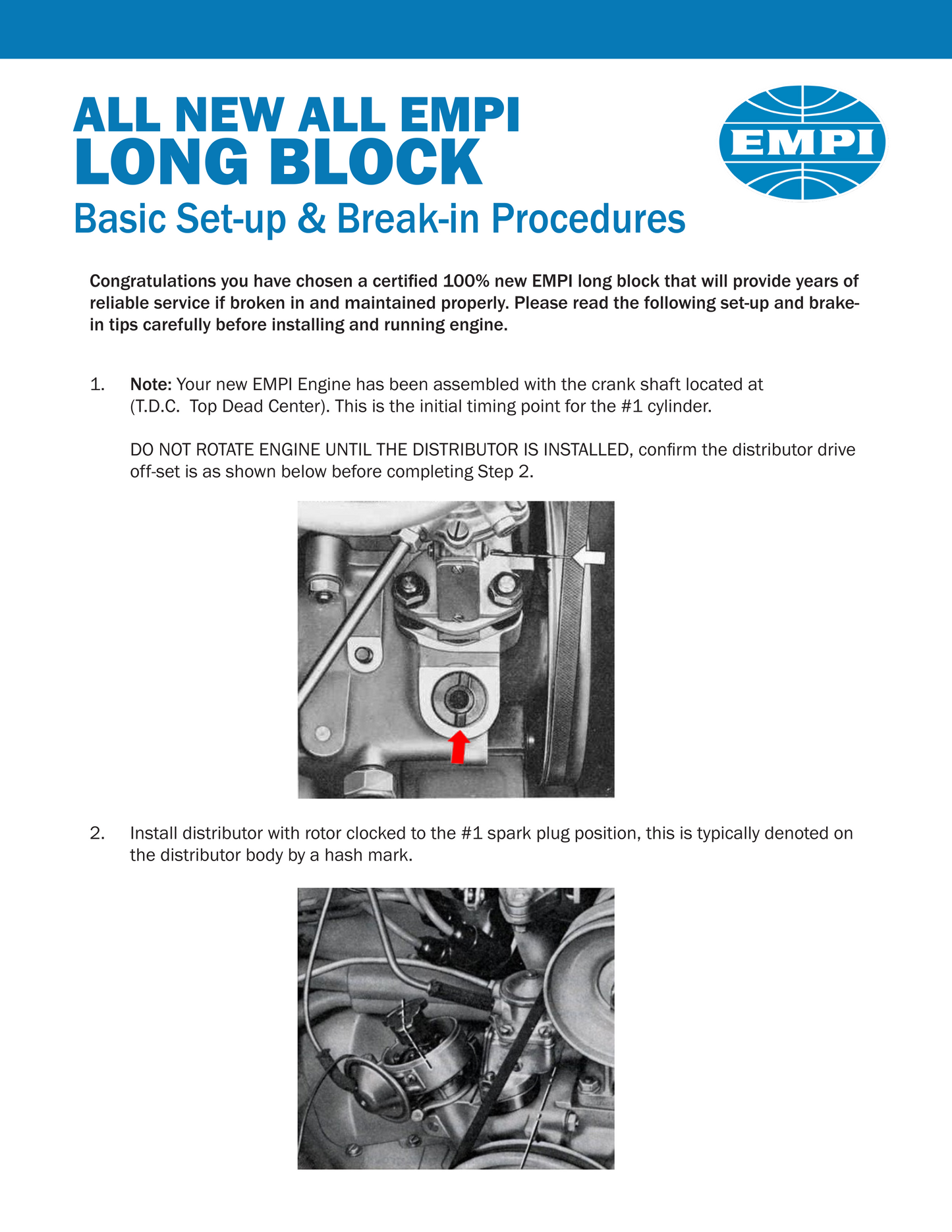 EMPI Stock 1600cc Long Block PLUS Engine with MAG Case