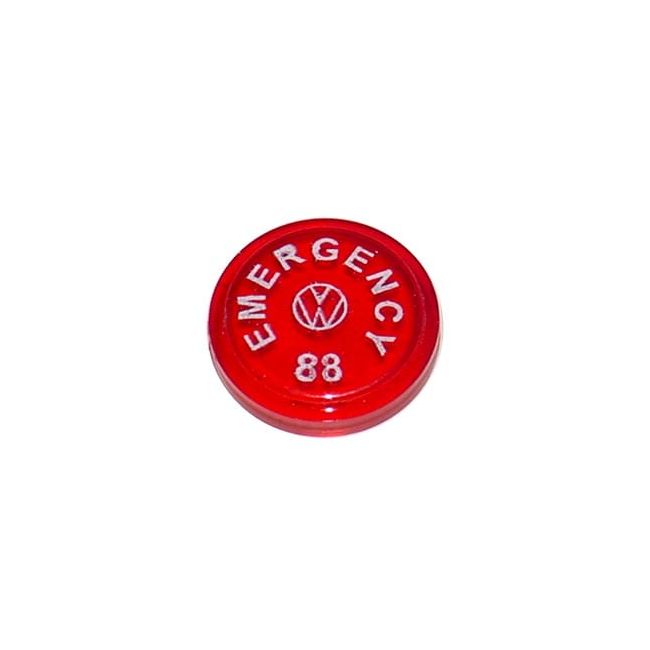 BG & KG 68-77 / SB 71-72, T181 69-79, Emergency Knob Insert Red 88