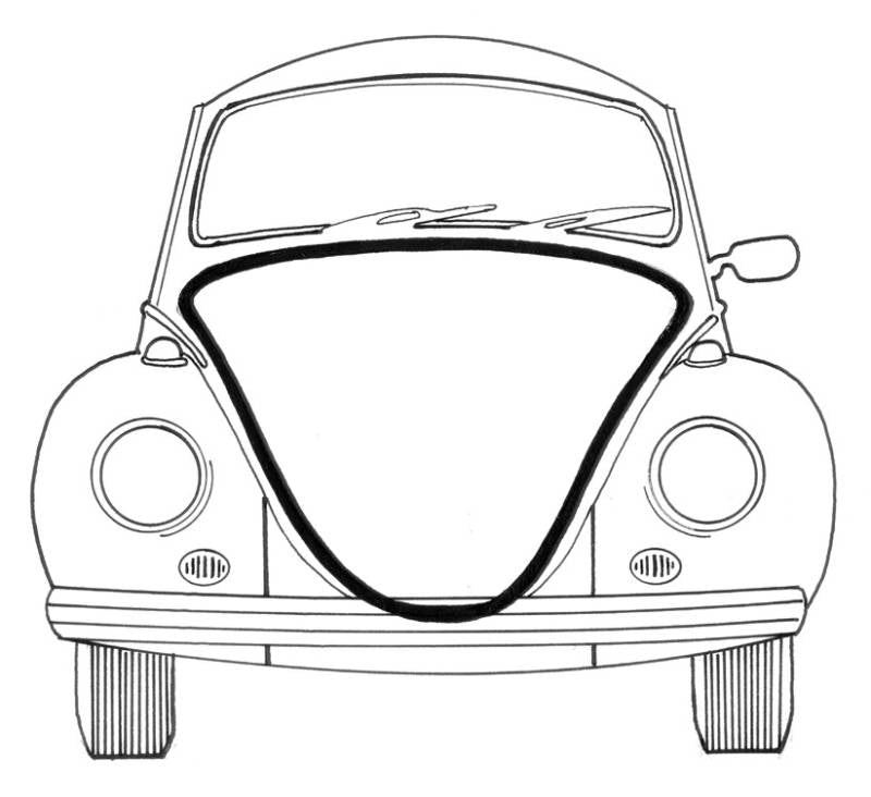 Bug 61-77 SB 71-72 Front Hood Seal