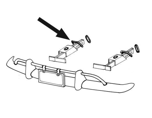 KG 56-71 Bumper Bracket Cover Seals 4pc