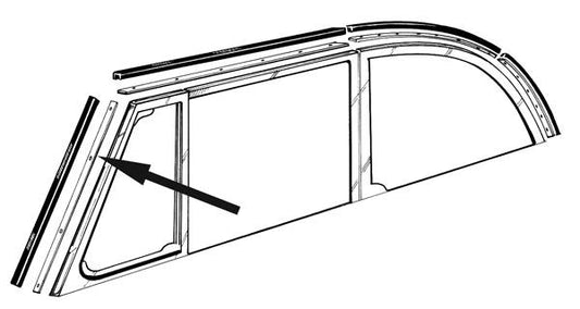 Bug 50-64 Door Pillar Metal Inserts Pair