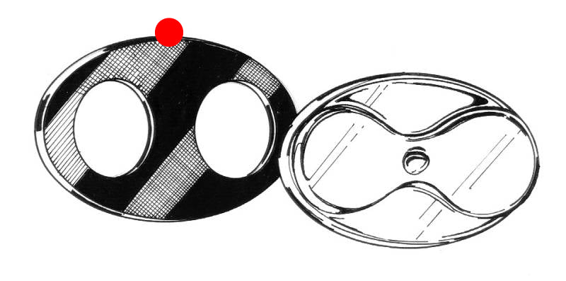 Bus 52-67 Side Storage Door Lock Seal - 211-639
