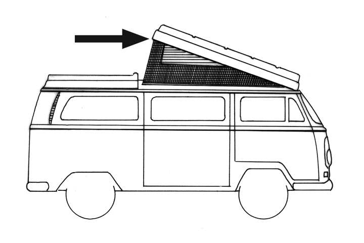 Bus 68-73 Westfalia Pop Top Camper Seal Set - 231-710