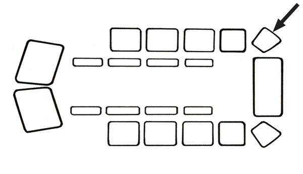 Bus 51-63 Corner Window Seals for 15 & 23 Window Pair - 241-421
