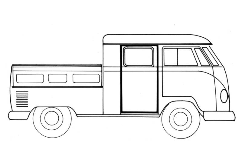 VW Bus 58-67 Crew-cab Side Door Seal - 265-829