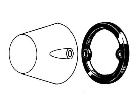 SEAL BETWEEN BULB GHIA 65-69, TYPE 3 1961-63 & 68-69