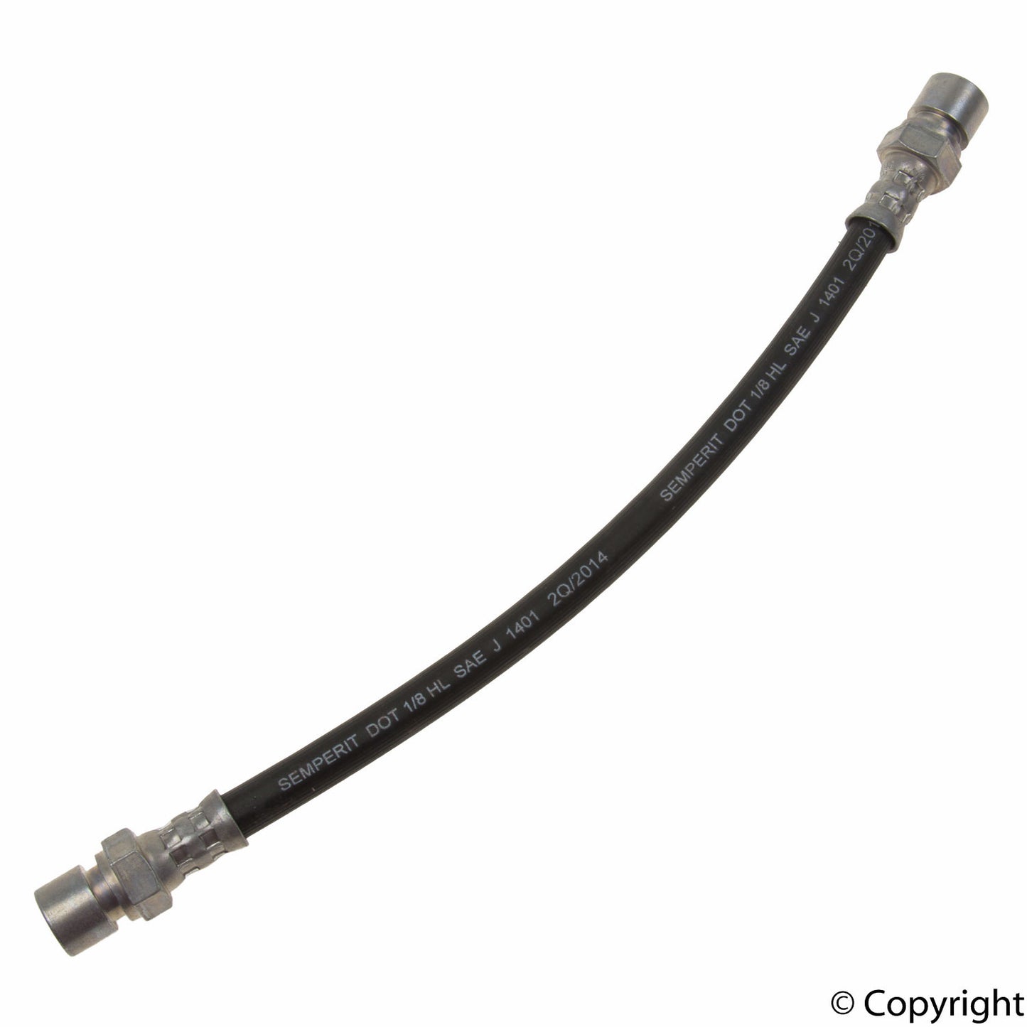 T1 ^68 Swing Axle Rear Brake Hose, F/F 270mm / 10.75" FEBI