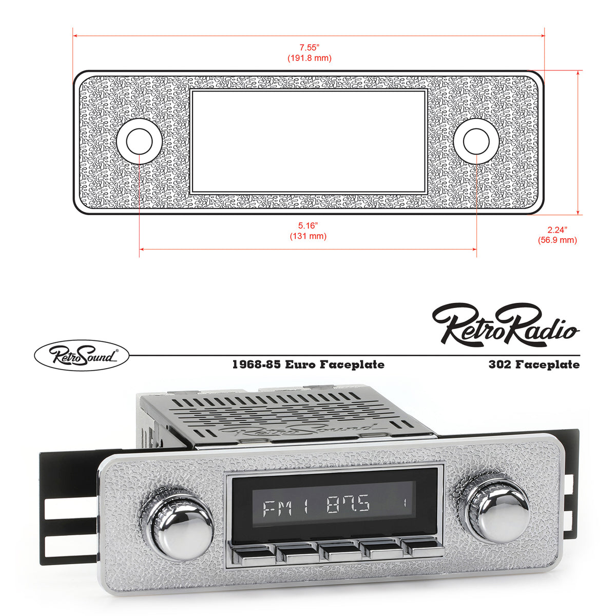 FACEPLATE, ALL CHROME LATE