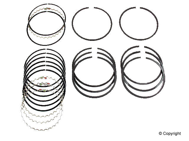 Type 4 Piston Ring Set - 1.8L Bus, 412 & Porsche 914 2x2x4 93mm 021-198-175A VW